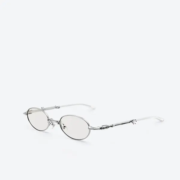 GENTLE MONSTER Pico 02(SM) Silver Frame Silver Lenses Oval Shape
