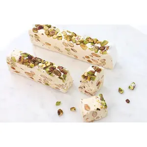 Andy Anand Roasted Pistachio Soft Turron Nougat, 7 oz – Spanish Homemade-Style, Wildflower Honey, Gluten-Free Gourmet Snack Gift Box