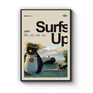 Surfs Up Poster, Premium Artwork Film Print, Home Decor, Wall Decor, Gift For Fan Surfs Up
