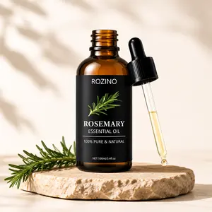 Viral New Herbal Full-Body Essential Oil Minoxidil 100ml (3.38 fl oz) - With Real Pieces of Rosemary, Cinnamon, Aloe, & Mint - Fortalece, Regenera, Acelera Crecimiento – Con Ingredientes Naturales.
