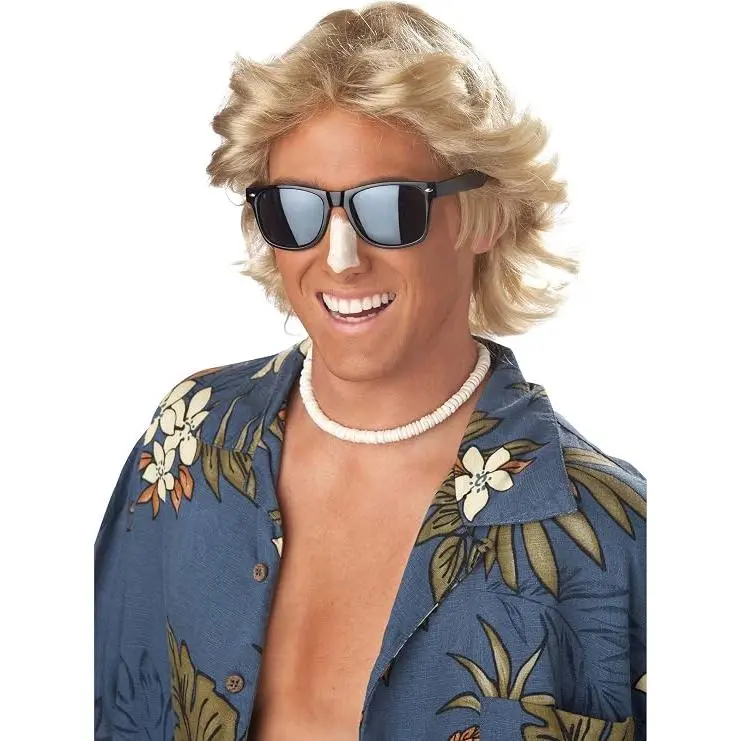 Blonde 70s Feathered Hair Costume Wig