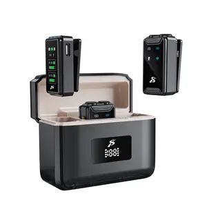 Wireless Lavalier Mic: Studio-Quality Noise Reduction, 20-Hour Battery, 20m Range & Dual Interface. Ultra-Light 12g Design for Vlog, Live, Interview. Plug & Play, 2.4G Stable Transmission.