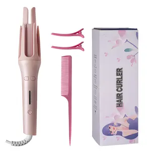 Zemya Automatic Hair Curling Wands 4 Temperature Settings 3 Timer 30Min Auto Off Rotating Curler Up to 430℉  with Clips & Comb  #Summervibes