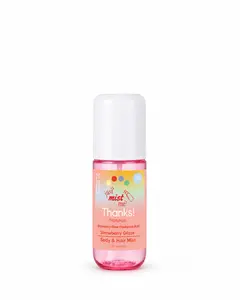 Thanks! Naturals Body & Hair Mist Vegan Hydrating Spray with Aloe Vera Hyaluronic Acid & Botanical Extracts Lightweight Refreshing Fragrance Self Care Essential 1 oz