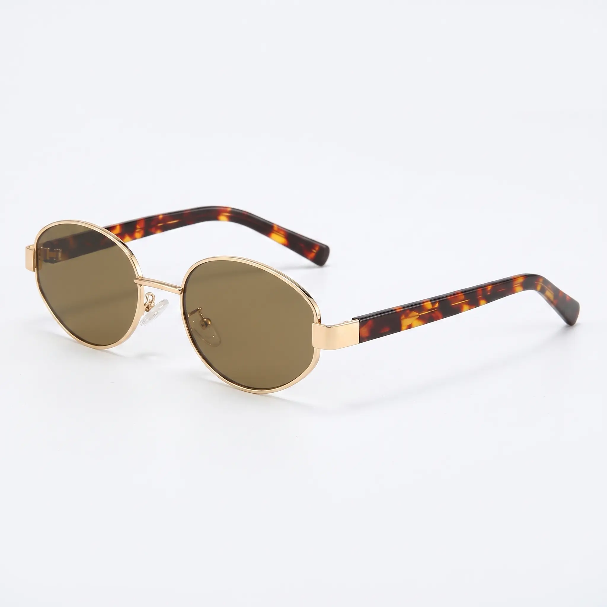 ZENOTTIC Retro Oval Polarized Full Rim Sunglasses for Women, UV400 Anti-Glare Eyewear with Titanium Tortoiseshell Temples, Trendy Vintage Shades for Daily Outdoor Use, Womens Sunglasses, Female, Sun Protection