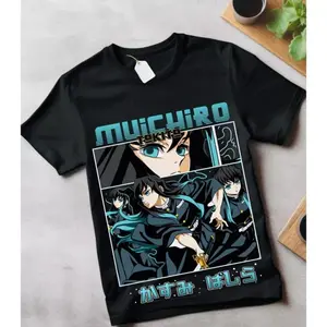 Muichiro Tokito T-shirt Kimetsu no Yaiba Demon Slayer Anime gift unisex clothes Crewneck Casual Gift for Birthday Anniversary Holiday Christmas Halloween Original Piece