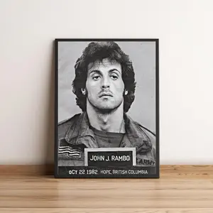 John Rambo Poster, Rambo Movie Poster, Sylvester Stallone Poster, Rambo Art Print