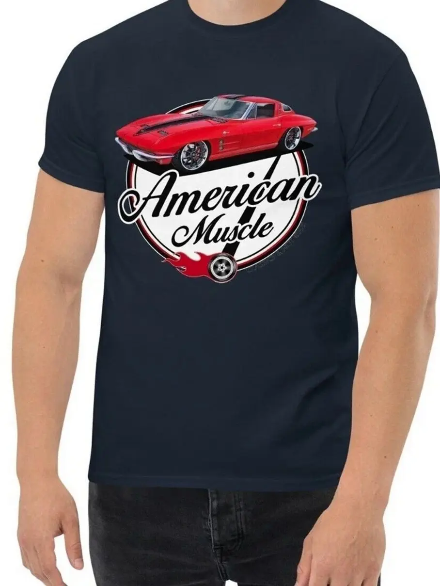 New Corvette American Muscle Men's Classic  Unisex T-Shirt Sweatshirt Hoodie, Classic Car Enthusiast and Fans Gift
