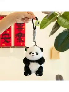 Cute Panda Keychain, Mini Panda Bag Charm, Birthday Gift for Friends & Couples