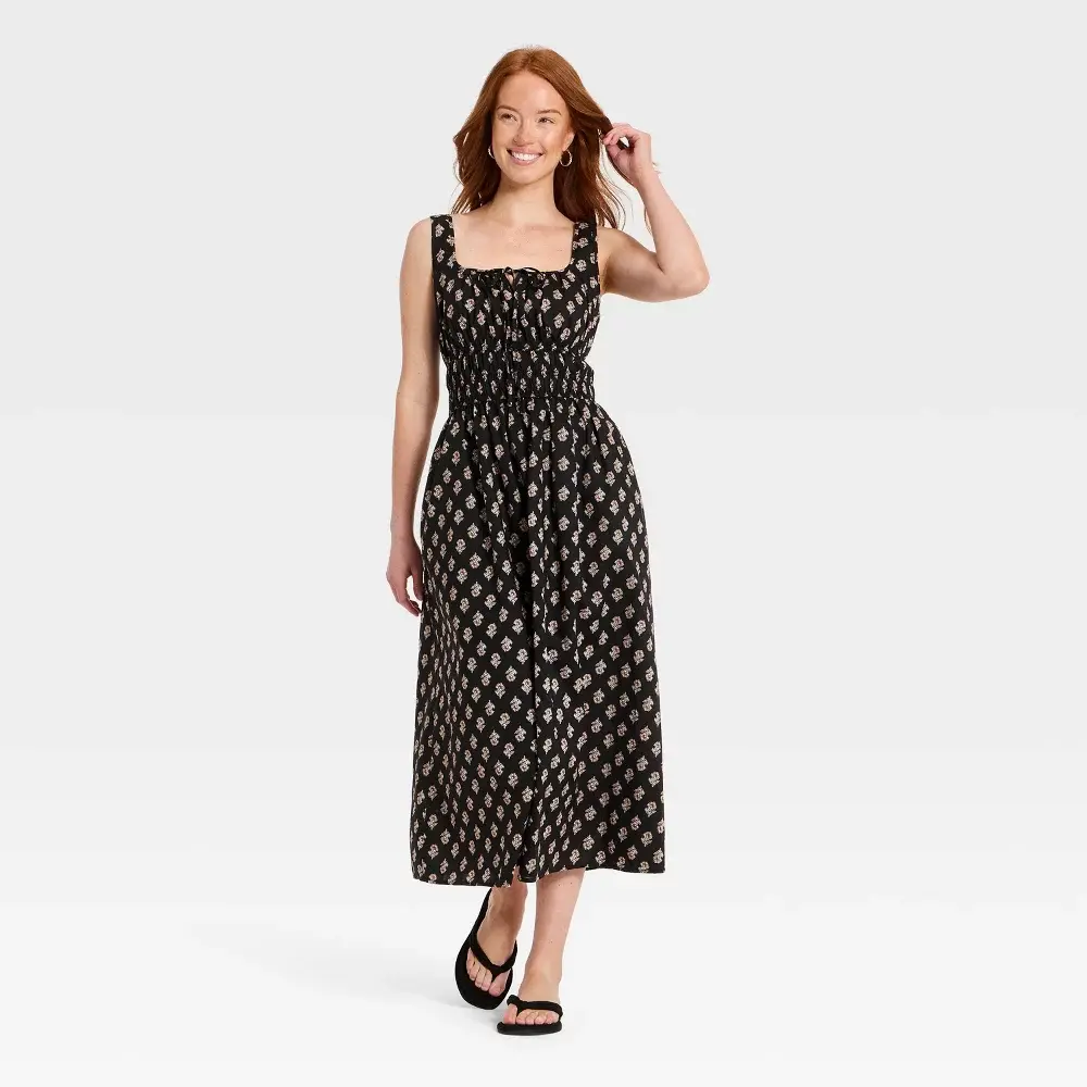 Women's Cotton Midi Pullover Sundress - Universal