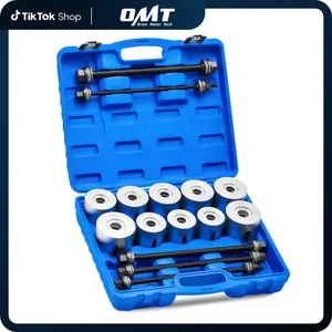 Orion Motor Tech Bushing Press Kit, 27pc Pull and Press Sleeve Kit for Most LCV HGV Engine Cars Vehicles, Universal Seal Bearing Bushing Removal Installation Tool Kit 5 Pulling Spindles with Nuts Case, Hardware Heavy Duty, fathersdaygift