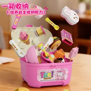 Pudding Feeding Toy Jelly Strawberry Pudding Storage Box Set Children's Pretend Play Boys and Girls Toys