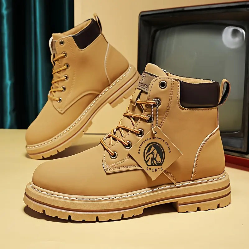 Men's Retro British Style Ankle Boots-plus Size, Elastic Closure, Rubber Sole, Suitable for Outdoor Leisure Wear Motorcycle Boot Chukka Shoes Chelsea boots Oxford boots Business casual shoes