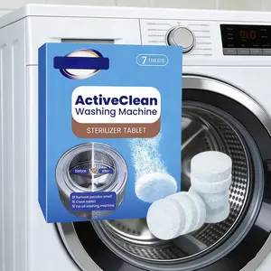 Washing Machine Cleaner Tablets, Automatic Deep Clean for Front Load & Top Load Washers, Removes Dirt, Grime & Odors, Maintains Fresh Drum