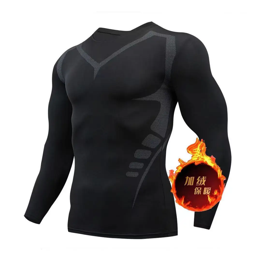 Men's Thermal Base Layer Set - Winter Fleece-Lined Skiing & Running Sportswear with Quick-Dry & Warm Compression Fit Men's Thermal Base Layer Set - Winter Fleece-Lined Skiing & Running Sportswear with Quick-Dry & Warm Compression Fit