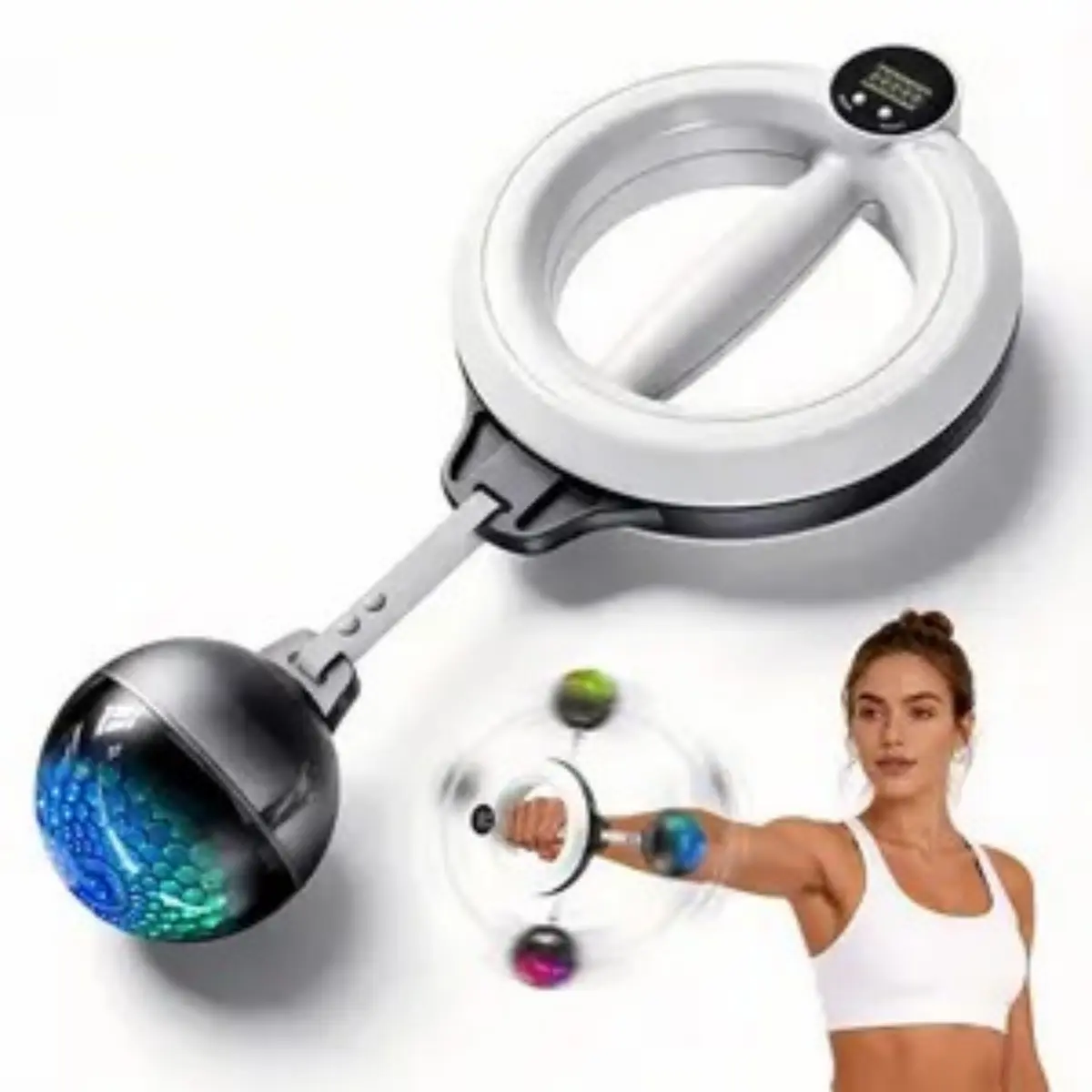 Rotating Wrist & Forearm Trainer for Men and Women, Upper Body Strength Tool for Arms, Shoulders & Chest, Portable Home and Gym Fitness Equipment Summervibes