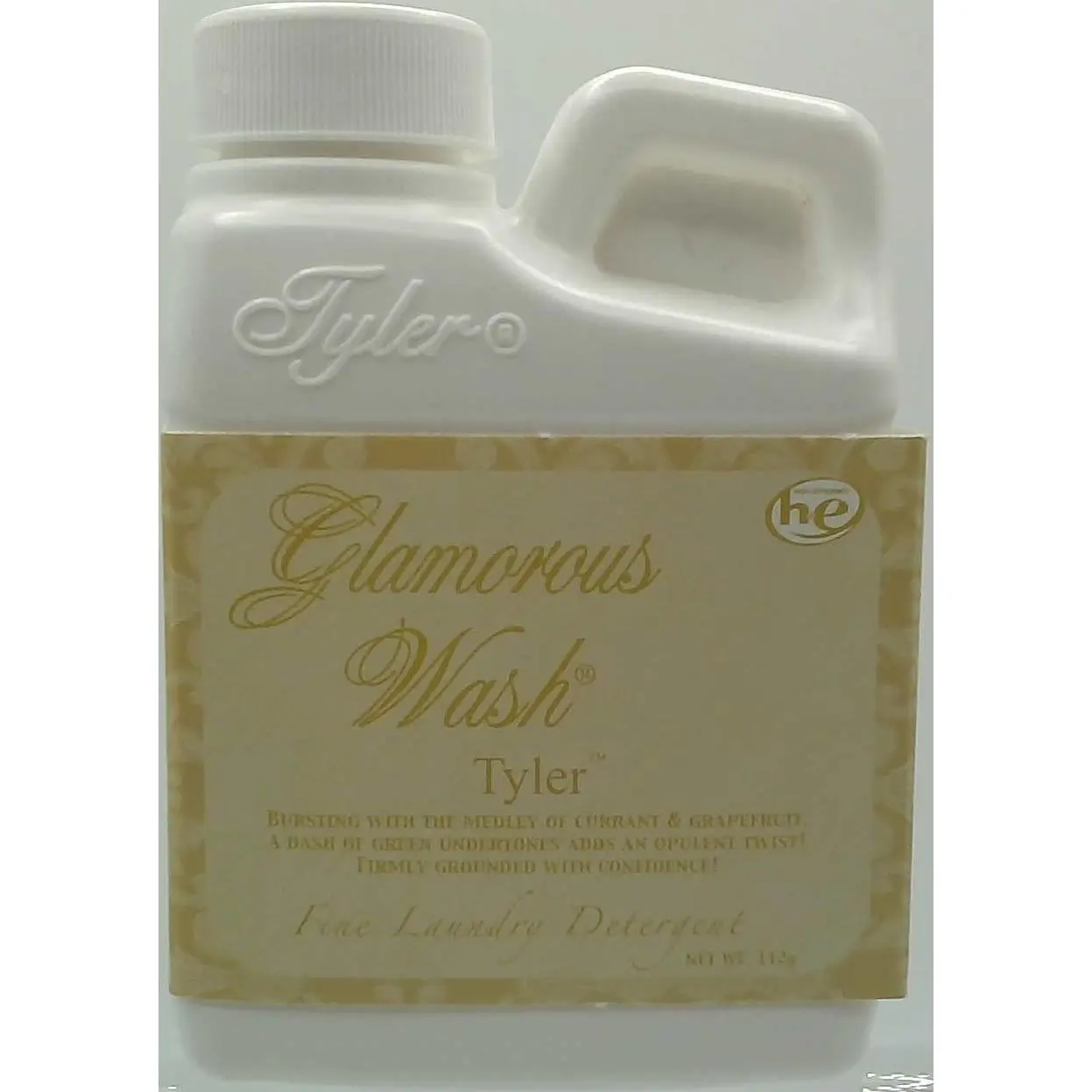 Tyler Candle Company Glamorous Wash Scented Concentrated Hand Detergent - Opulent Grapefruit Fragrance, All-Natural, Biodegradable, Chemical-Free, Hypoallergenic Liquid Cleaner for Clothes, Linens - 4oz (112g)