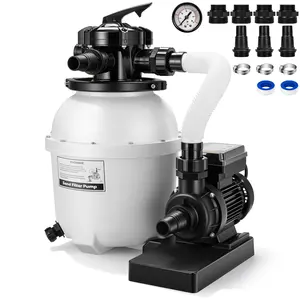 VIVOHOME 12 in Sand Filter Pump for Above Ground Pool, 0.4 HP 3168 GPH, Swimming Pool Filter System with 24H Timer & 6-Way Valve, High-Efficiency Filtration for Pools Up to 11,000 Gallons outdoorfun