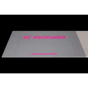 RC Raceworx Original Pit Mat 18x36 - Gray and Pink