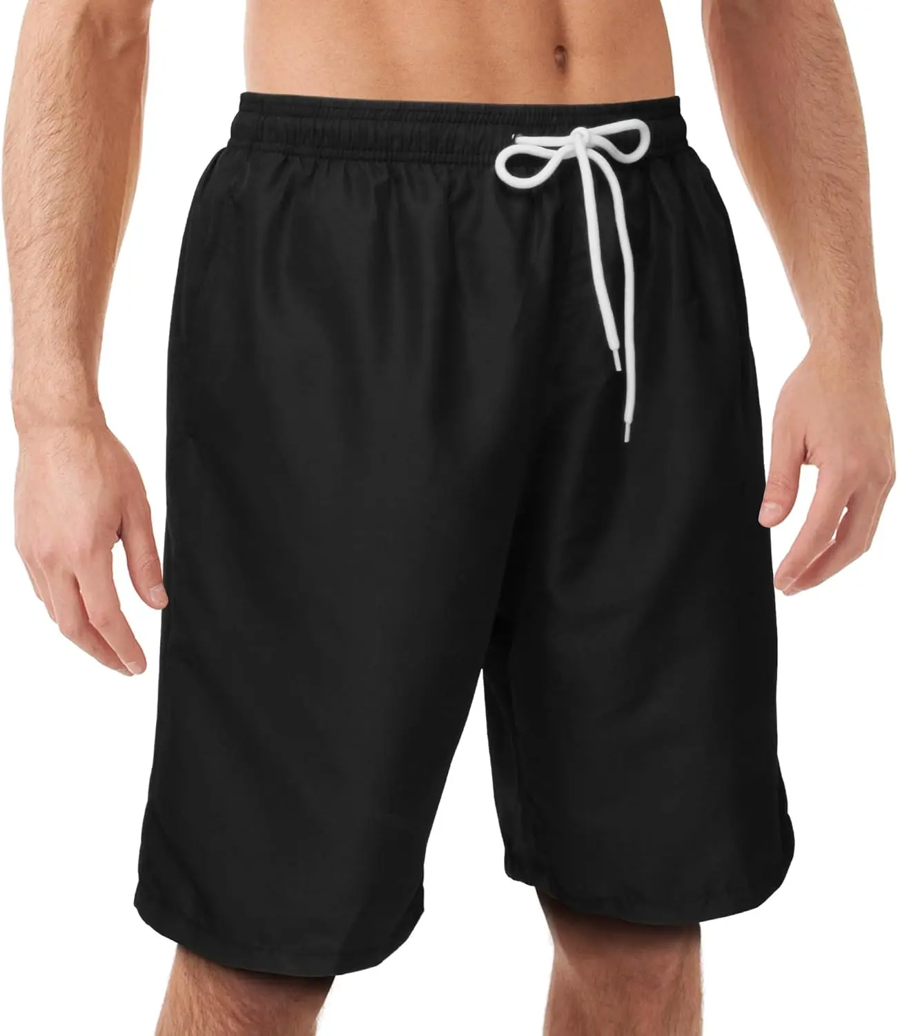 Mens Swim Trunks Swimming Shorts Swimwear Bathing Suits Quick Dry 11 Inch with Mesh Lining(Gift)