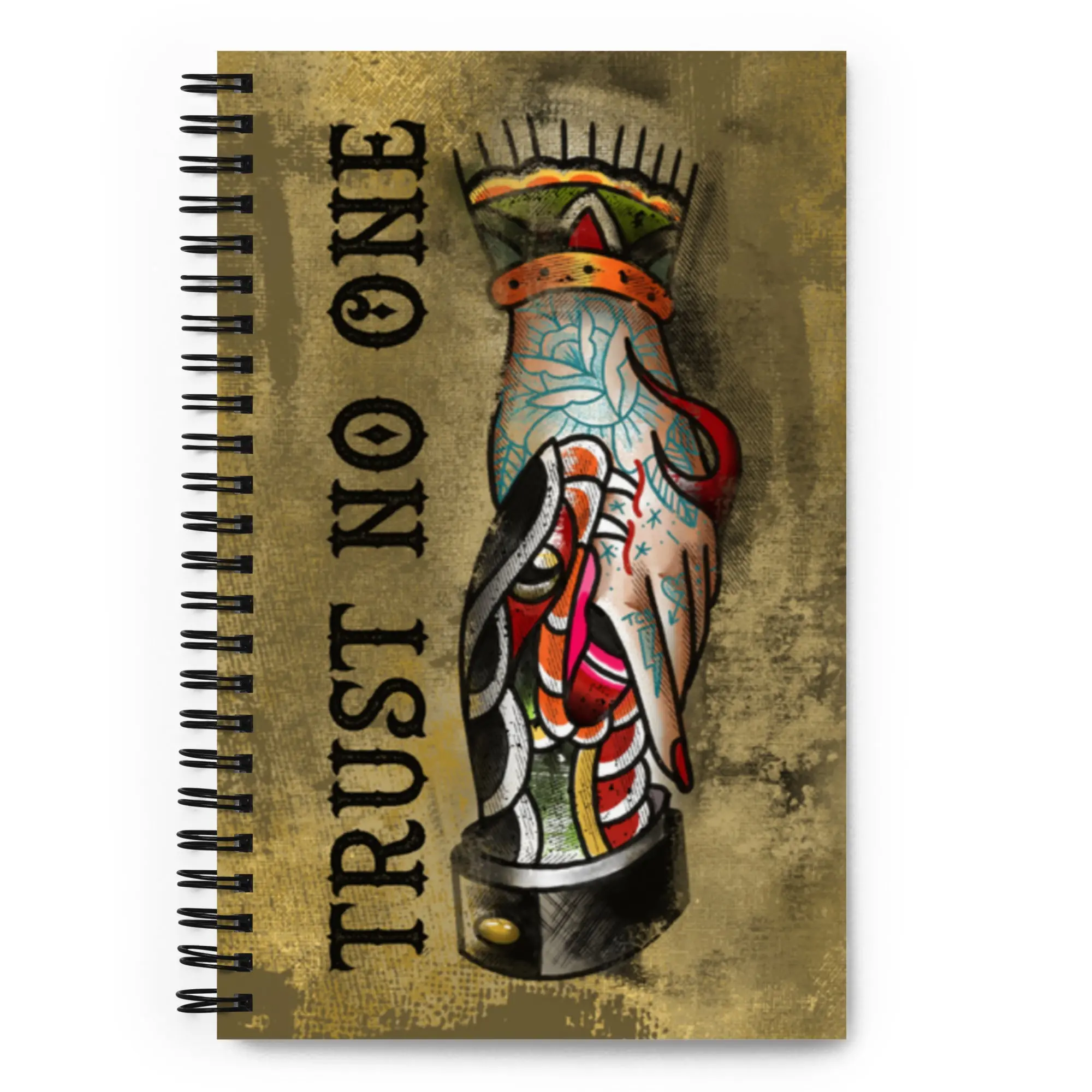 Trust No One Tattoo Notebook