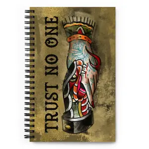 Trust No One Tattoo Notebook