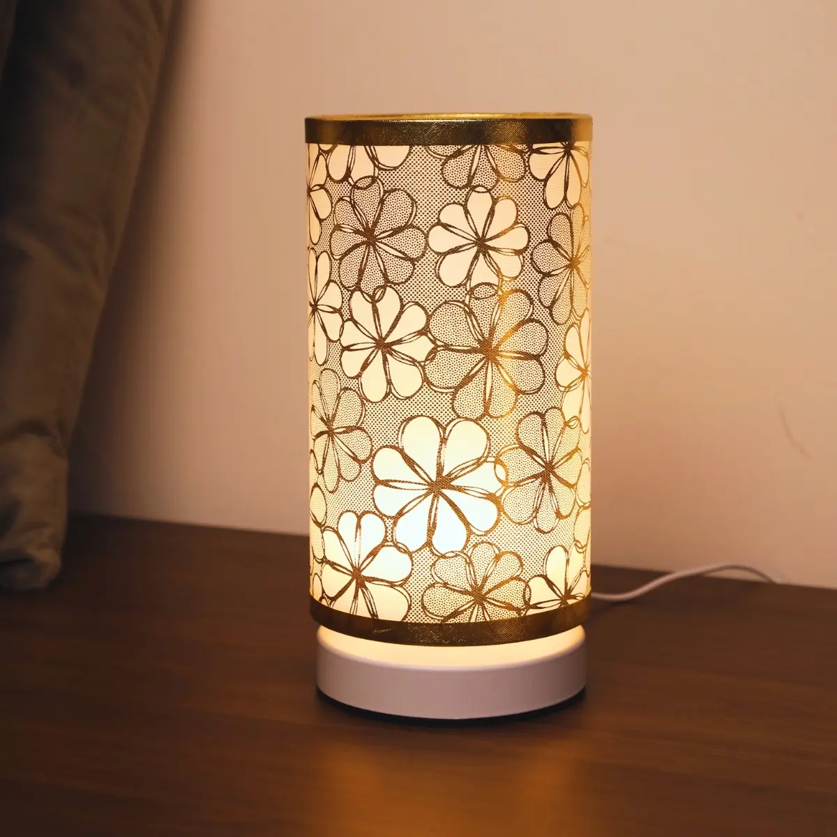 Modern Simple Creative Night Light, Small Fabric Table Lamp for Bedroom, Cozy Bedside Lamp, Perfect Birthday & Christmas Gift, Decorative Night Light, Modern Night Lights, Bedroom Lighting
