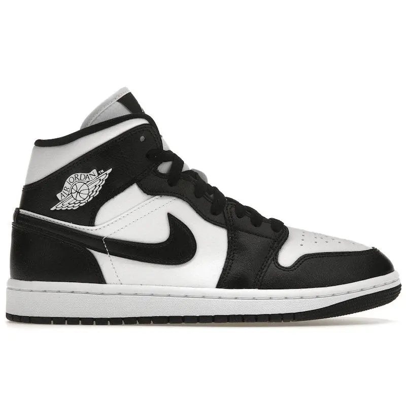 Jordan Women's 1 Mid Panda Basketball Shoes, from StockX