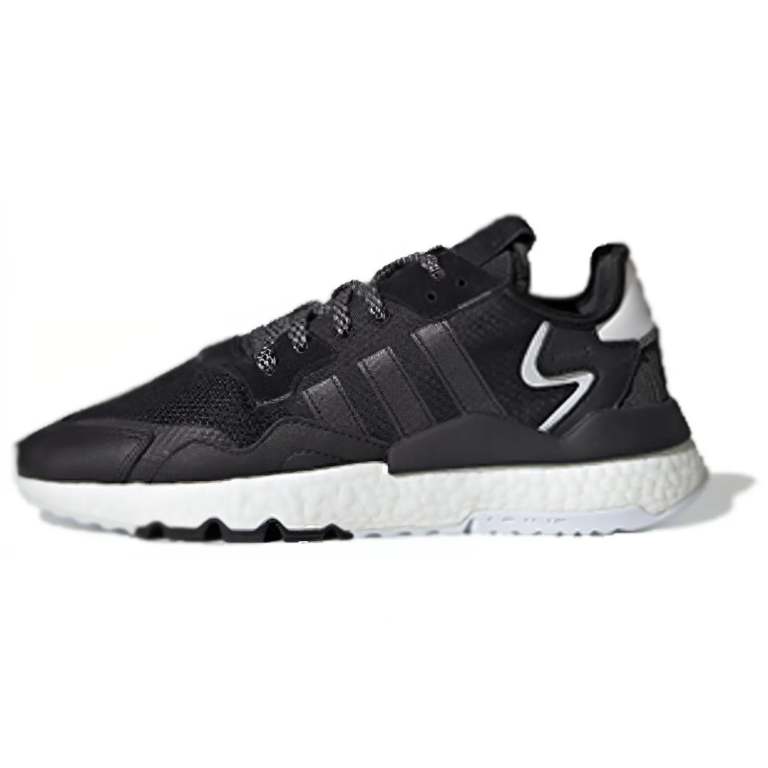 Adidas Nite Jogger Core Black' Retro Cushioned Low Top Sneakers Unisex EE6254