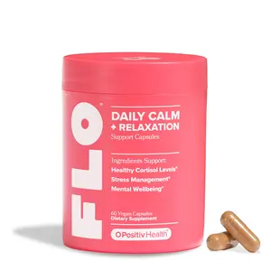 FLO Daily Calm & Relaxation Capsule for Stress Support, Mood Balance & Focus with Ashwagandha + L‑Theanine FLO Daily Calm & Relaxation Capsule for Stress Support, Mood Balance & Focus with Ashwagandha + L‑Theanine