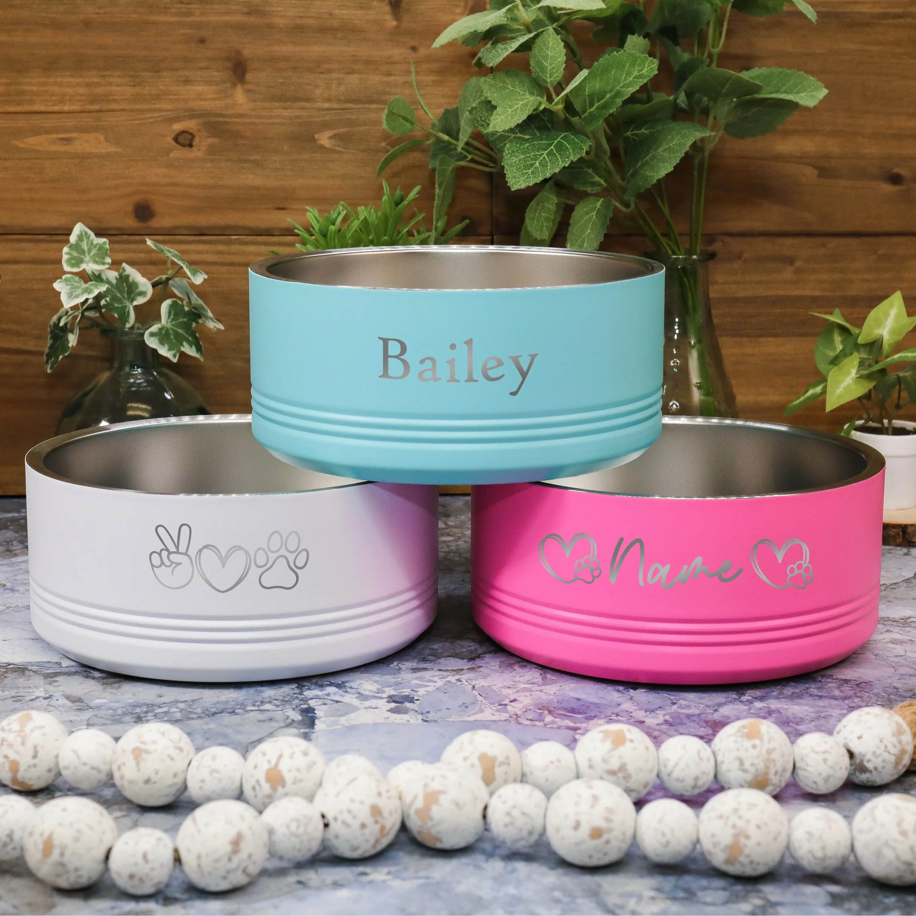 Personalized Dog Bowl Pet Bowl with Name, Personalized Cat Bowl Pet Bowl with Name  Insulated Food Bowl Water Bowl,Stainless Cat Bowls for Pet