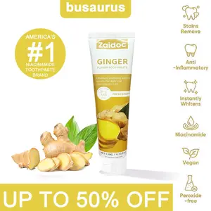 Turmeric Whitening Toothpaste, Fluoride Free, Niacinamide, Anti-Plaque, Oral Health Management Teeth