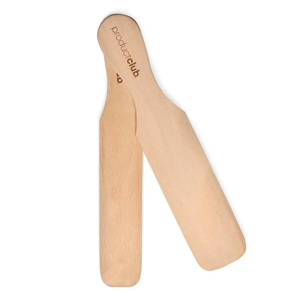 Product Club 2-Piece Wood Balayage Paddles Set, Professional Natural Wood Haircare Tool with Narrow Shape, Lightweight Durable Hardwood, Ergonomic Handle for Detailed Hairdressing Placement