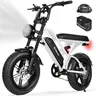 ESKUTE V100 Adult Electric Bike, 16" Adjustable Puncture-Resistant All-Terrain Fat Tires ebike, Dual Suspension, 1500W Peak Motor, 48V 13Ah Battery, 60-Mile Range, 28 MPH Speed, Safety Brake Start for Commuting & Camping