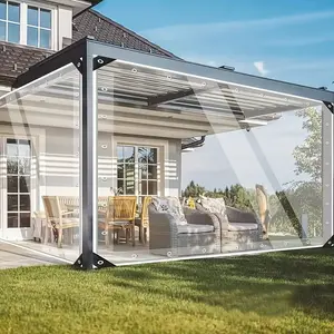 Outdoor Transparent Windproof and Sun - shading Tarp - Thickened Plastic Sheet for Rainproof and Dustproof, Suitable for Chicken Coops and Dog Houses, Sunshade Canopy