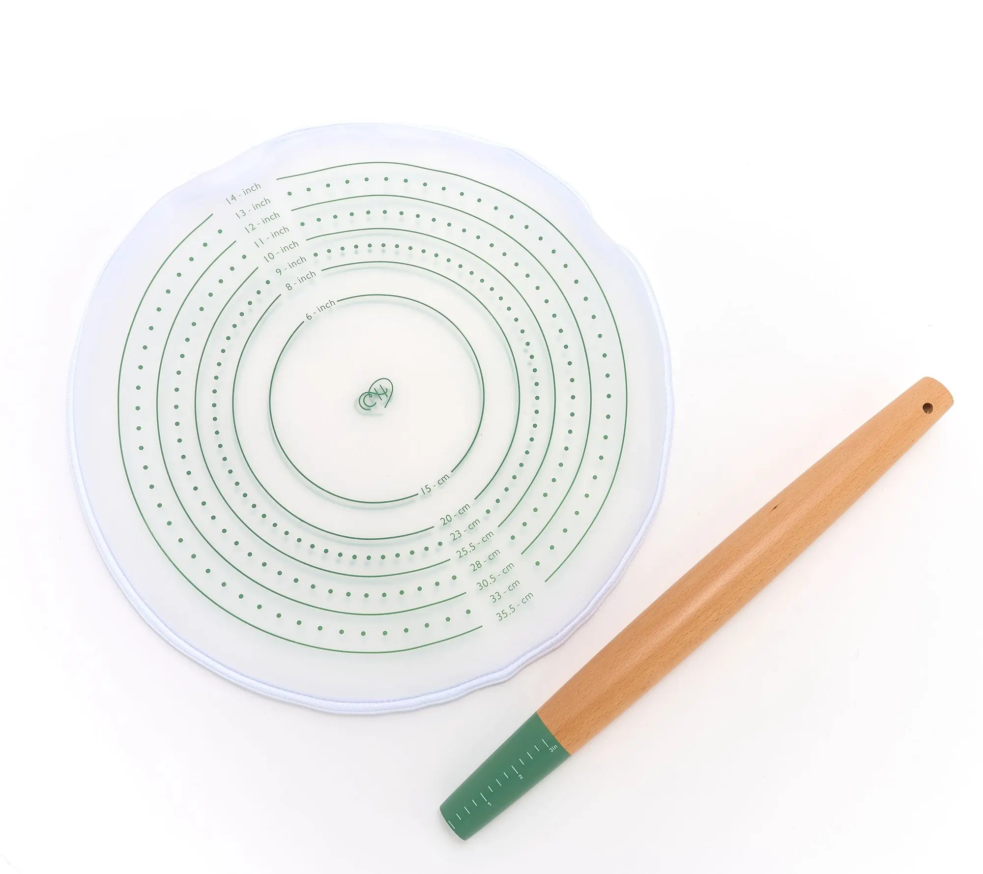 Carla Hall Silicone Dough Rolling Bag & Tapered Rolling Pin Carla Hall Silicone Dough Rolling Bag & Tapered Rolling Pin
