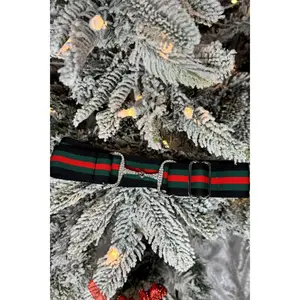 Limited Time-Holiday Equestrian Elastic Belt with Rhinestone Snaffle Bit Buckle