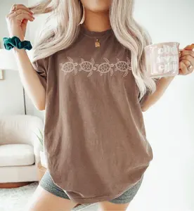 Comfort Colors Sea Turtle Shirt, Cute Sea Turtle Tee, Turtle Lover Gift, Sea Animal Shirt, Beach Summer Shirt, Ocean Graphic Tee, Oversized Turtle T-Shirt