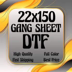 Custom DTF Transfers, DTF Print, DTF Prints, High-Quality Transfer, Full Color Prints, Custom 22x150 Gang Sheet DTF