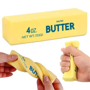 Butter Squishy Toy, Slow Rising Fidget Toys - Cream Stick-Shaped Soft Toy with Cream Scent, Novelty Stress Relief Butter Squeeze Toy Sensory Fidget Toy for Adults & Kids, Party Favors Gift