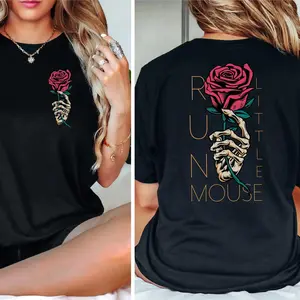 Run Little Mouse Tshirt, Book Lover Shirt, Book Lover Gift, Rose Shirt,Gift for Her