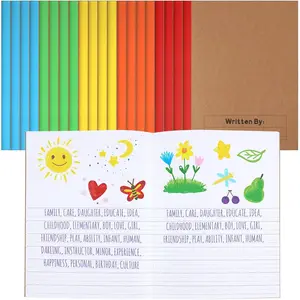 20 Pack Primary Composition Notebook, 9-3/4" x 7-1/2",  Primary Journal, K-2 Writing Notebook for  Student Draw Write Story Journal Half Blank Books(Bright Color)