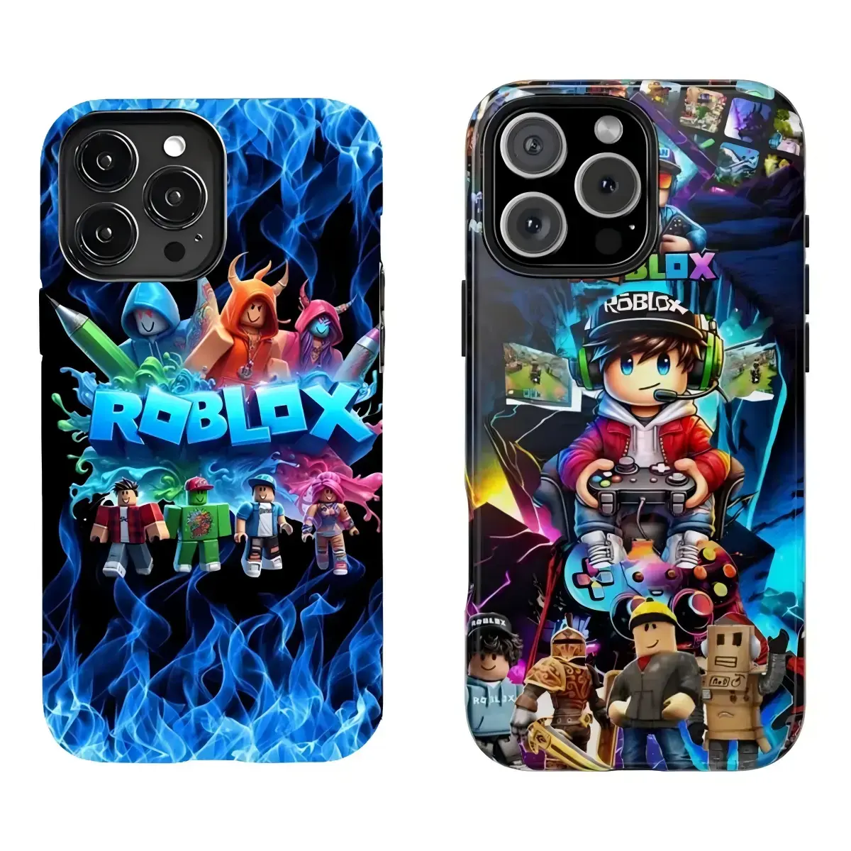 Roblox Blue Flame Graffiti Style Phone Case,