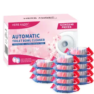 Dual Color & Dual Effect Automatic Toilet Bowl Cleaners Tablets （home essentials） 12 24 32 40 Pack Effective Cleaning Solution outdoorfun
