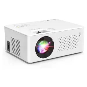 Mini Bluetooth Projector, Full HD 1080P Supported Portable Outdoor Movie Projector for iOS, Android, Windows, Compatible with TV Stick/HDMI/Smartphone/PS4/USB [Remote Included]