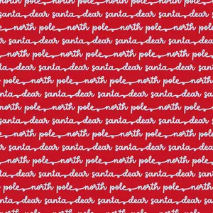 Letters to Santa Pattern 9 Quilting Cotton Fabric