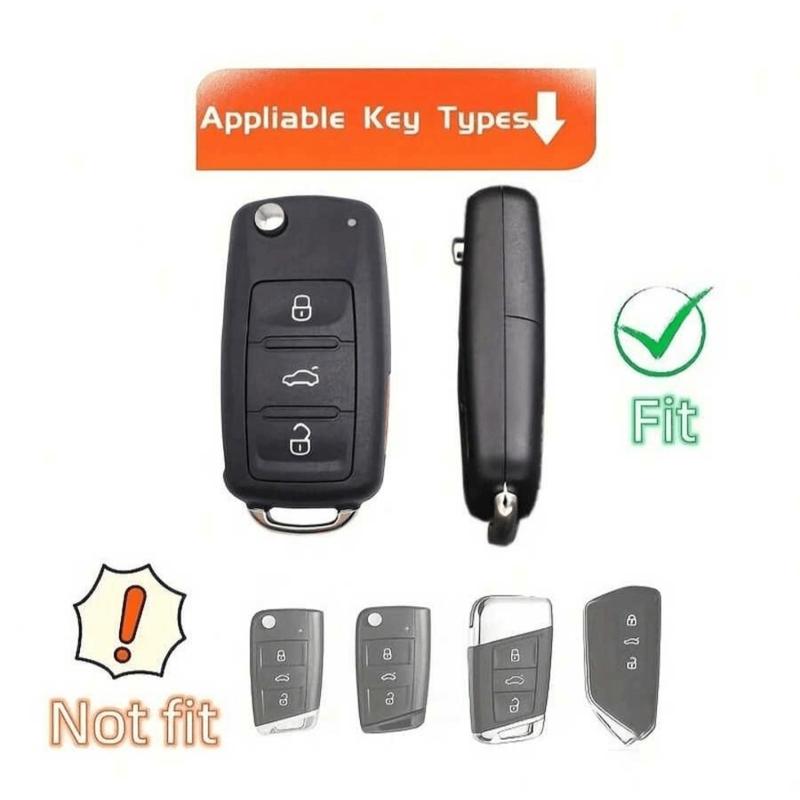 Car Key fod cover shell Case For Volkswagen For VW For Magotan For Golf 4 3 5 6 For MK6 For Passat For Touran For Bora For Tiguan For Jetta For Lavida For Skoda For Octavia Key bag Car Key Rem Car Key Protector