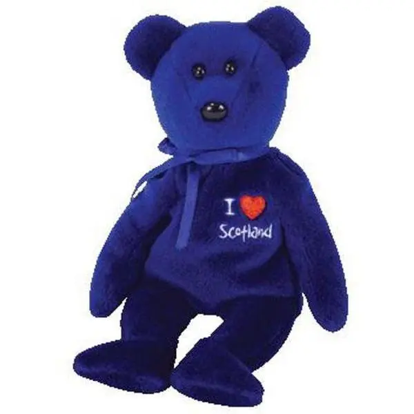 TY Beanie Baby - SCOTLAND the Bear (I Love Scotland - UK Exclusive) (8.5 inch) (2004) MWMTs