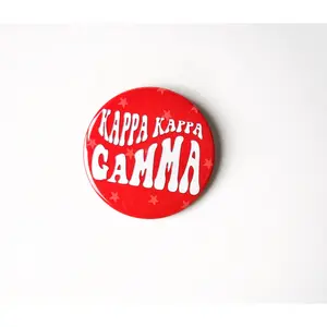Kappa Groovy Star Button - Red