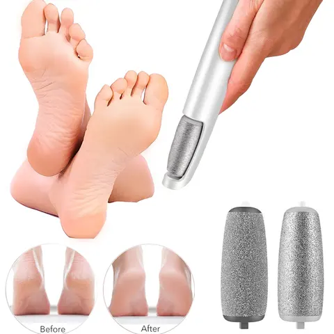LINKEVAP Summer Electronic Foot File - Gentle Adjustable Callus Trimmer with Rotatable Head, Smooth Portable Precision Callus Removal Cracked Heel Repair Pedicure Tool for Healthy Feet, Home/Salon Nail Care, Single Unit Halloween Gift